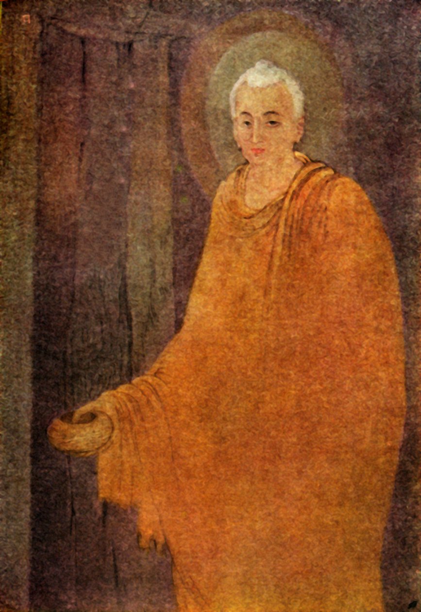 'बुद्ध भिक्षुक के रूप में', 1920। द्वारा अज्ञात