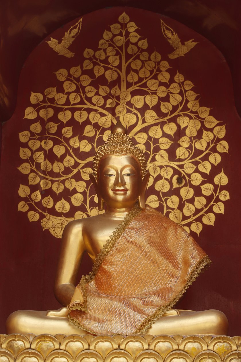वाट फान ऑन, चियांग माई में बुद्ध की मूर्ति। थाईलैंड द्वारा अज्ञात