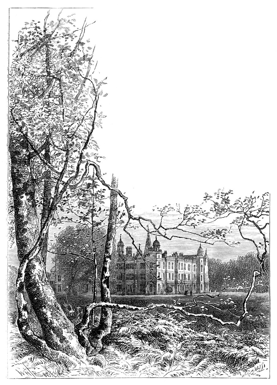 बर्लेघ हाउस गार्डन, स्टैमफोर्ड, लिंकनशायर, 1900 द्वारा अज्ञात