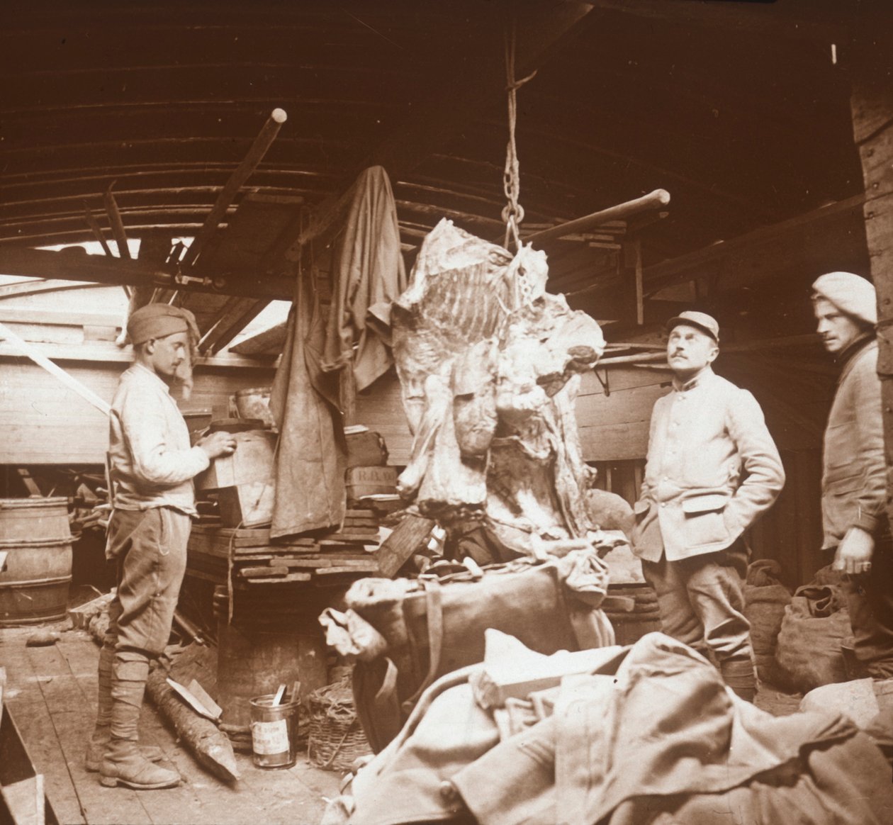 बुर्ज पर कसाई, सोमे, उत्तरी फ्रांस, c1914-c1918 द्वारा अज्ञात