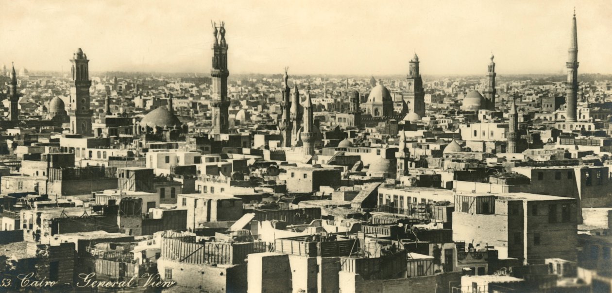 काहिरा - सामान्य दृश्य, c1918-c1939। द्वारा अज्ञात