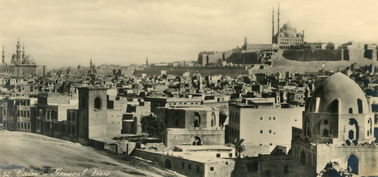काहिरा - सामान्य दृश्य, c1918-c1939। द्वारा अज्ञात