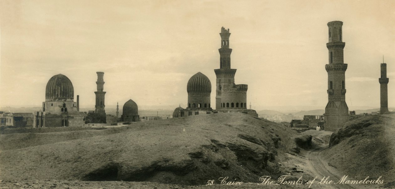 काहिरा - द टॉम्ब्स ऑफ़ द मामेलॉक्स, c1918-c1939। द्वारा अज्ञात