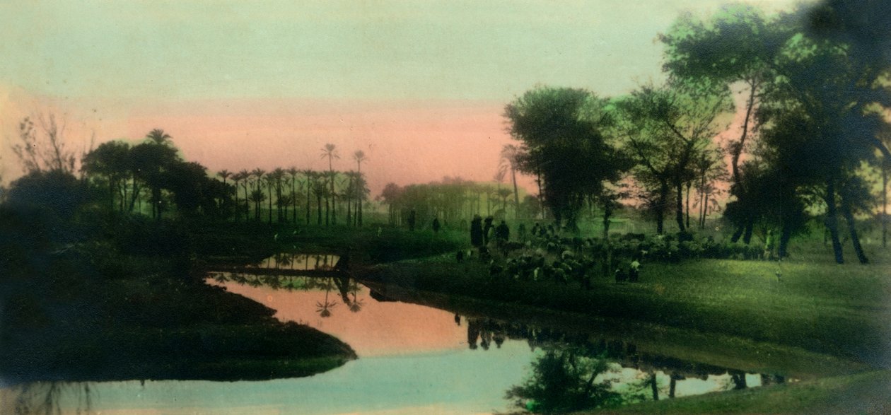 काहिरा: गीज़ के पास का मूल गाँव, c1918-c1939। द्वारा अज्ञात