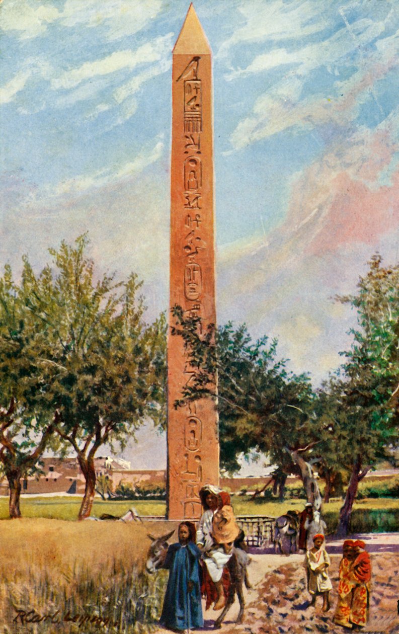 काहिरा: द ओबिलिस्क ऑफ़ एलियापोलिस, c1918-c1939। द्वारा अज्ञात