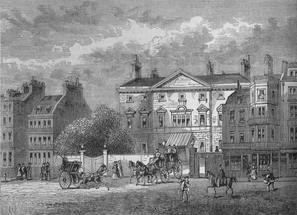 कैम्ब्रिज हाउस, वेस्टमिंस्टर, लंदन, c1854 1878 द्वारा अज्ञात