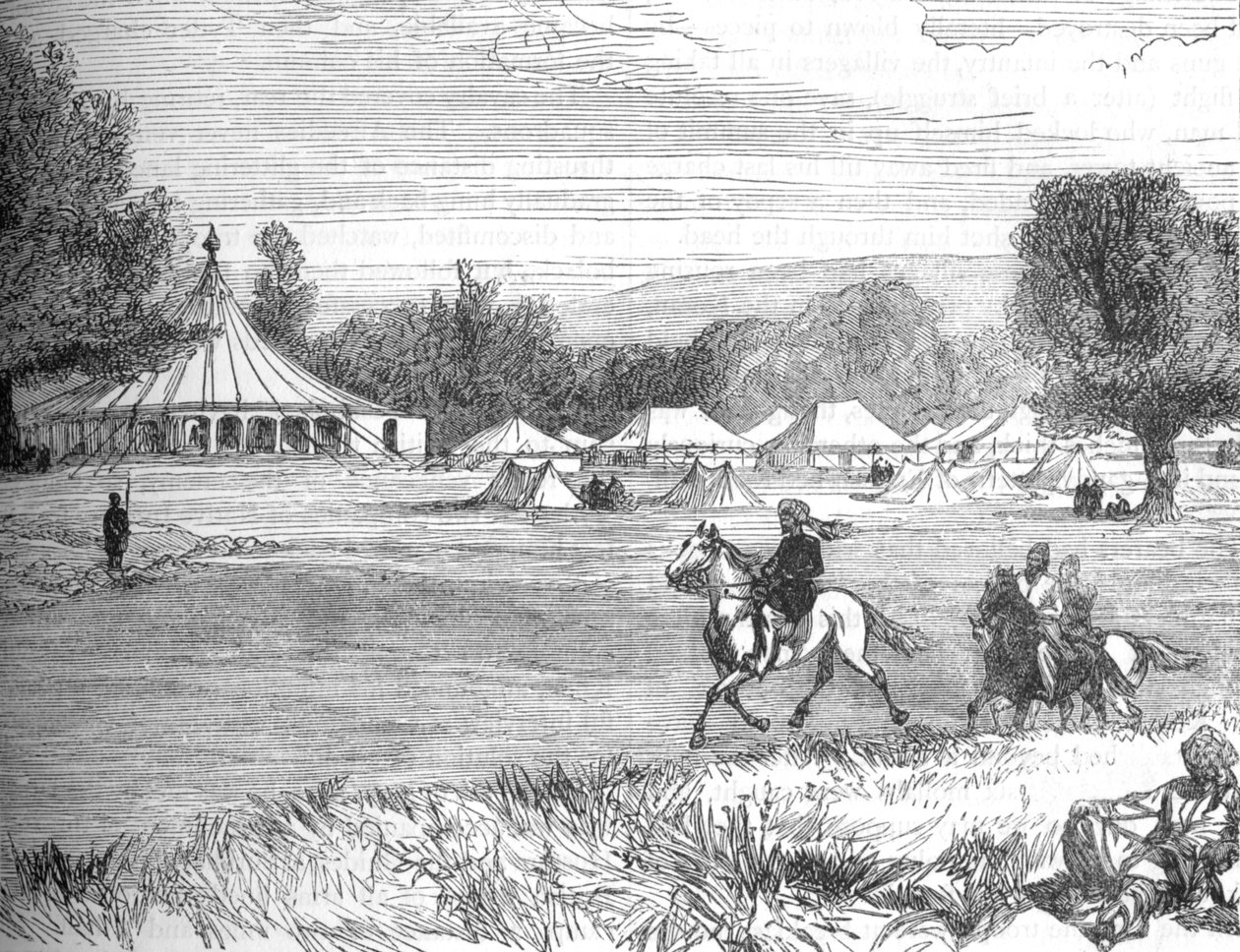 कैंप ऑफ आमेर याकोब खान, गुंडामुक, सी 1880 द्वारा अज्ञात
