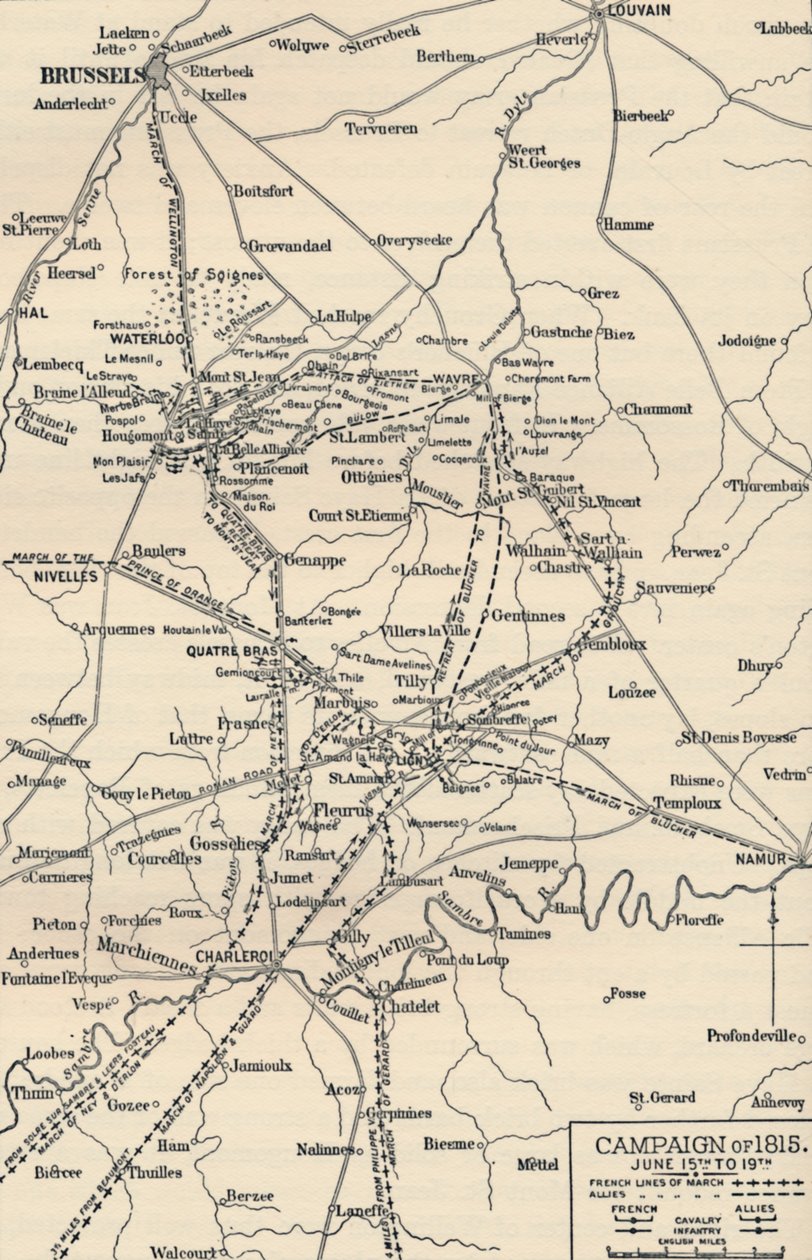 1815 का अभियान। 15 जून से 19 वीं, 1896। द्वारा अज्ञात