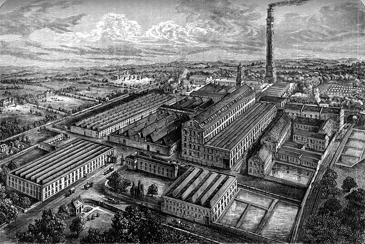 कैंपरडाउन लिनन काम करता है, डंडी, सी 1880 द्वारा अज्ञात