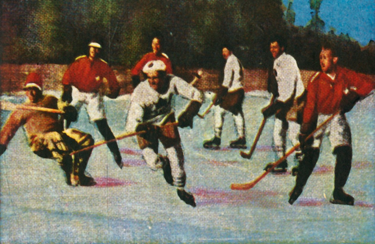 कनाडा की आइस हॉकी टीम, 1928। द्वारा अज्ञात