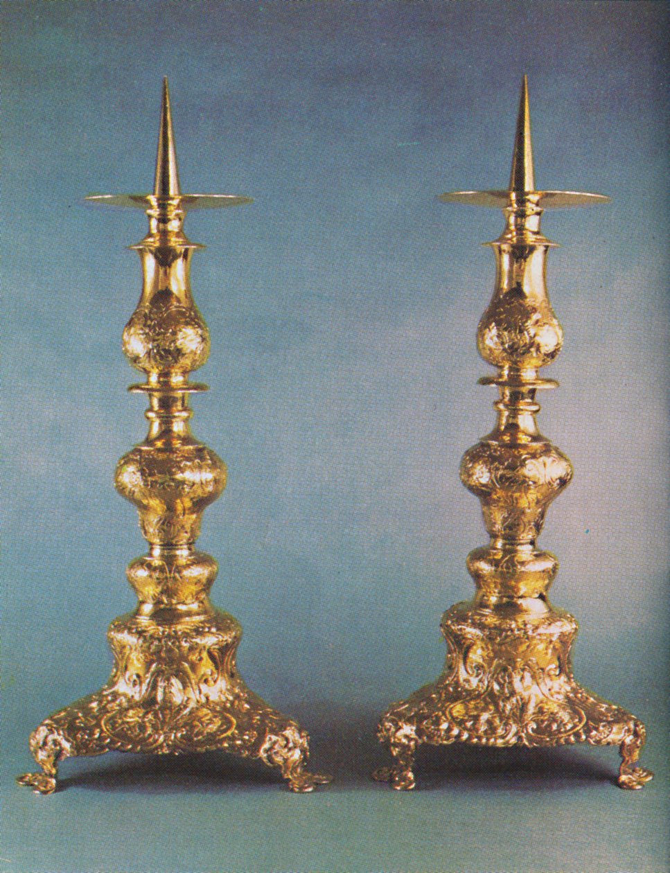 कैंडलस्टिक्स, c.1662, 1953 द्वारा अज्ञात