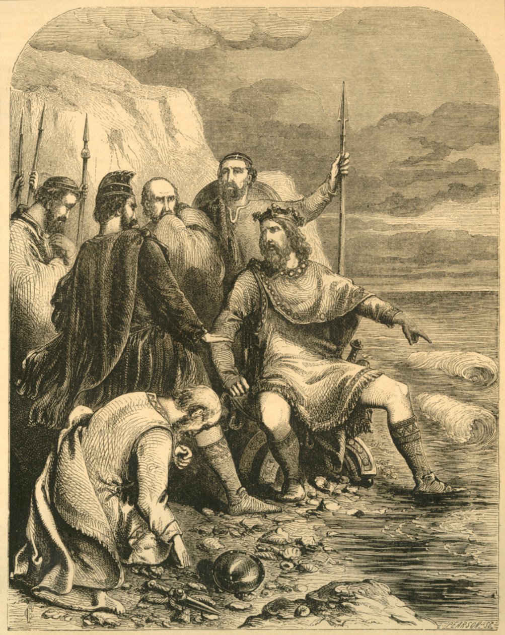 कैन्ट रिप्रोविंग फ़ॉर द फ्लर्टिंग ऑफ़ अपने कोर्टियर्स, c1890। द्वारा अज्ञात