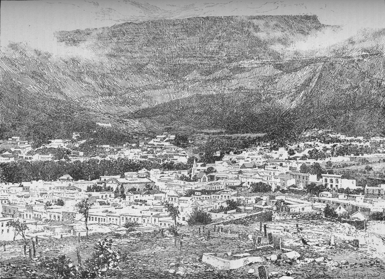 केप टाउन और टेबल माउंटेन, दक्षिण अफ्रीका, c1900 1906 द्वारा अज्ञात