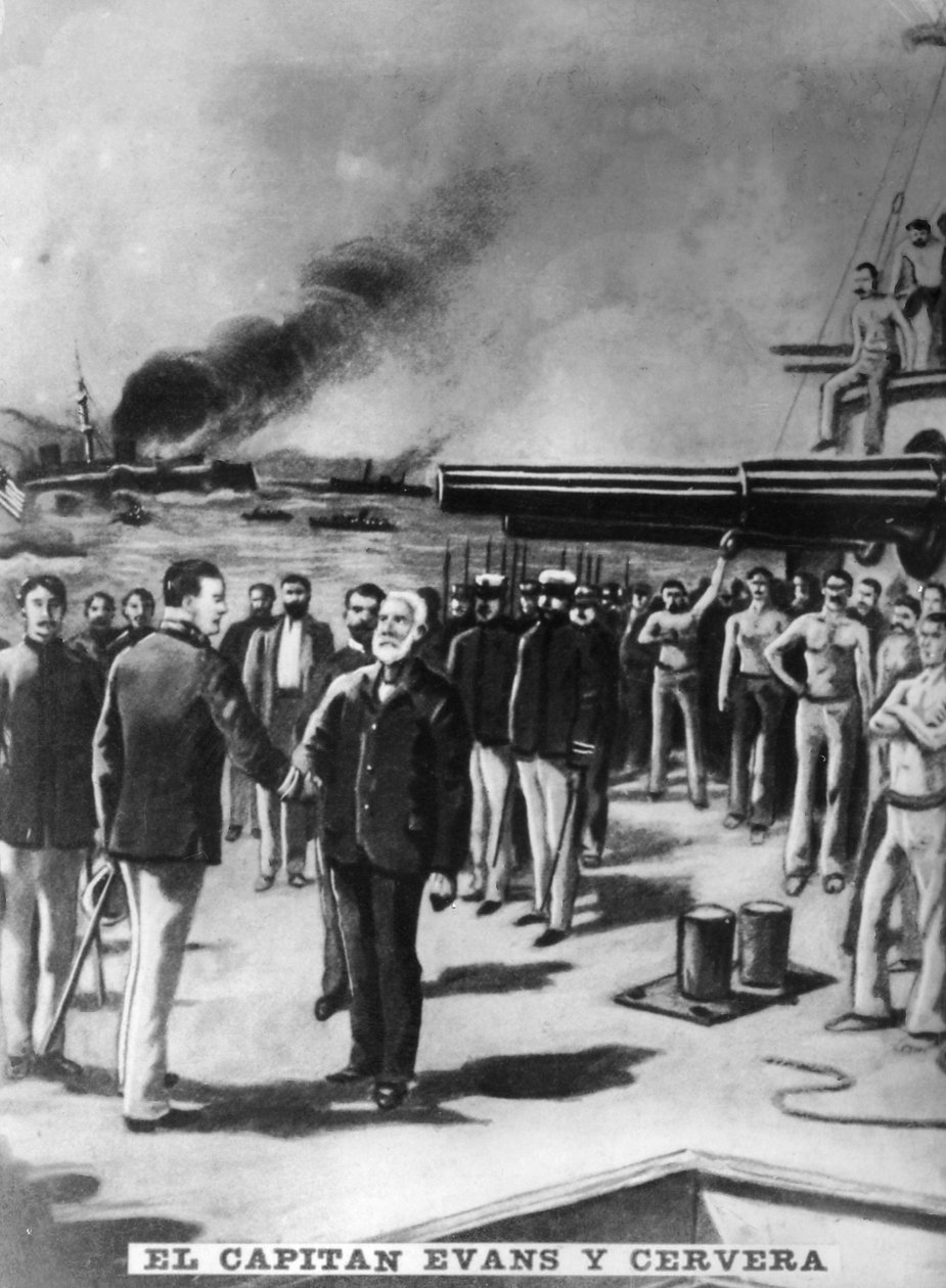 कप्तान इवांस और सेरवेरा, 1898, 1920 द्वारा अज्ञात