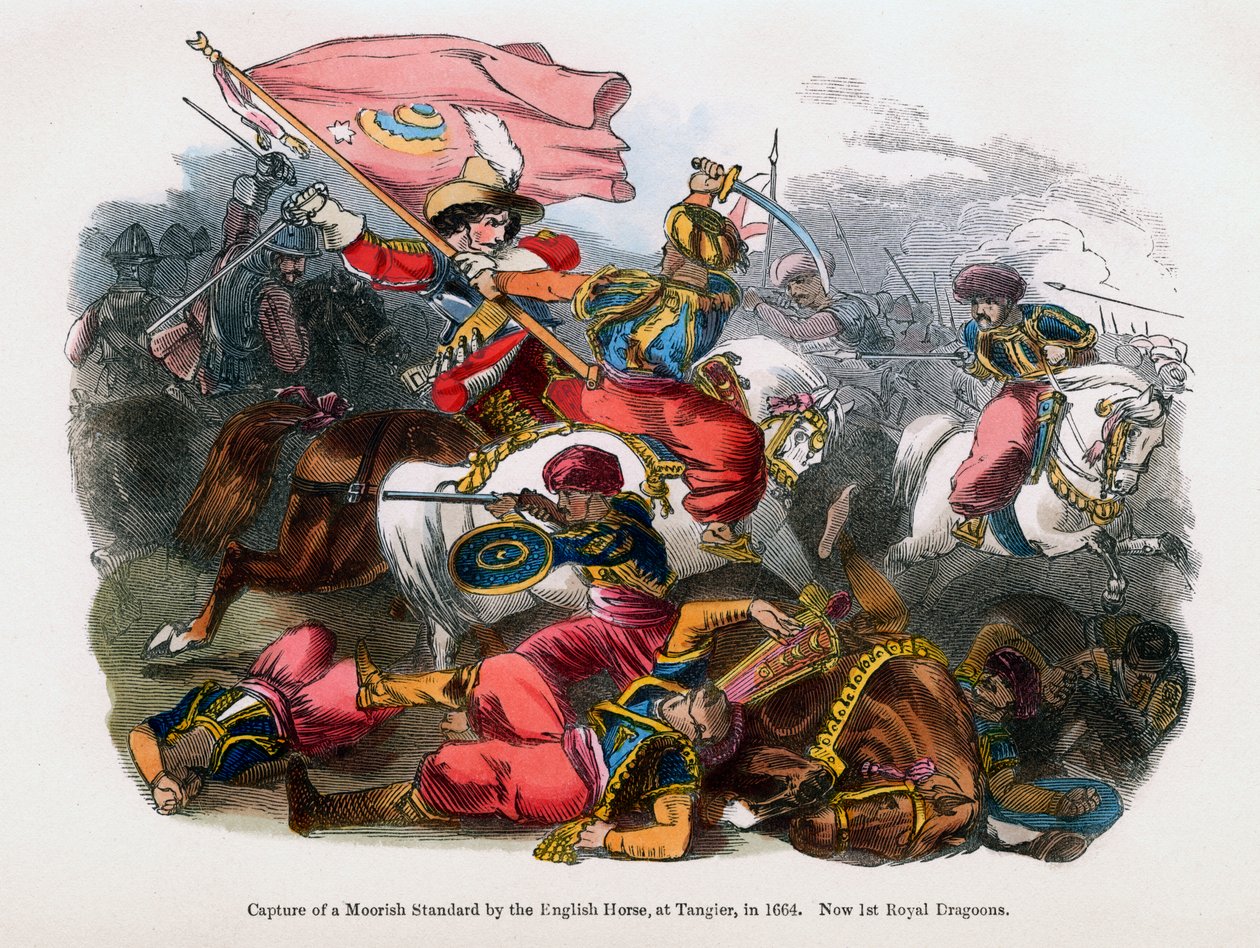 टंगेर, 1664 में इंग्लिश हॉर्स द्वारा एक दलदल मानक पर कब्जा द्वारा अज्ञात