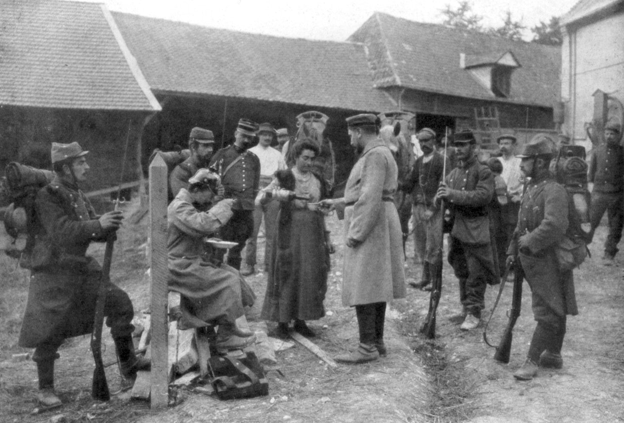 जर्मन कैदी, फ्रांस, 1914 अगस्त द्वारा अज्ञात