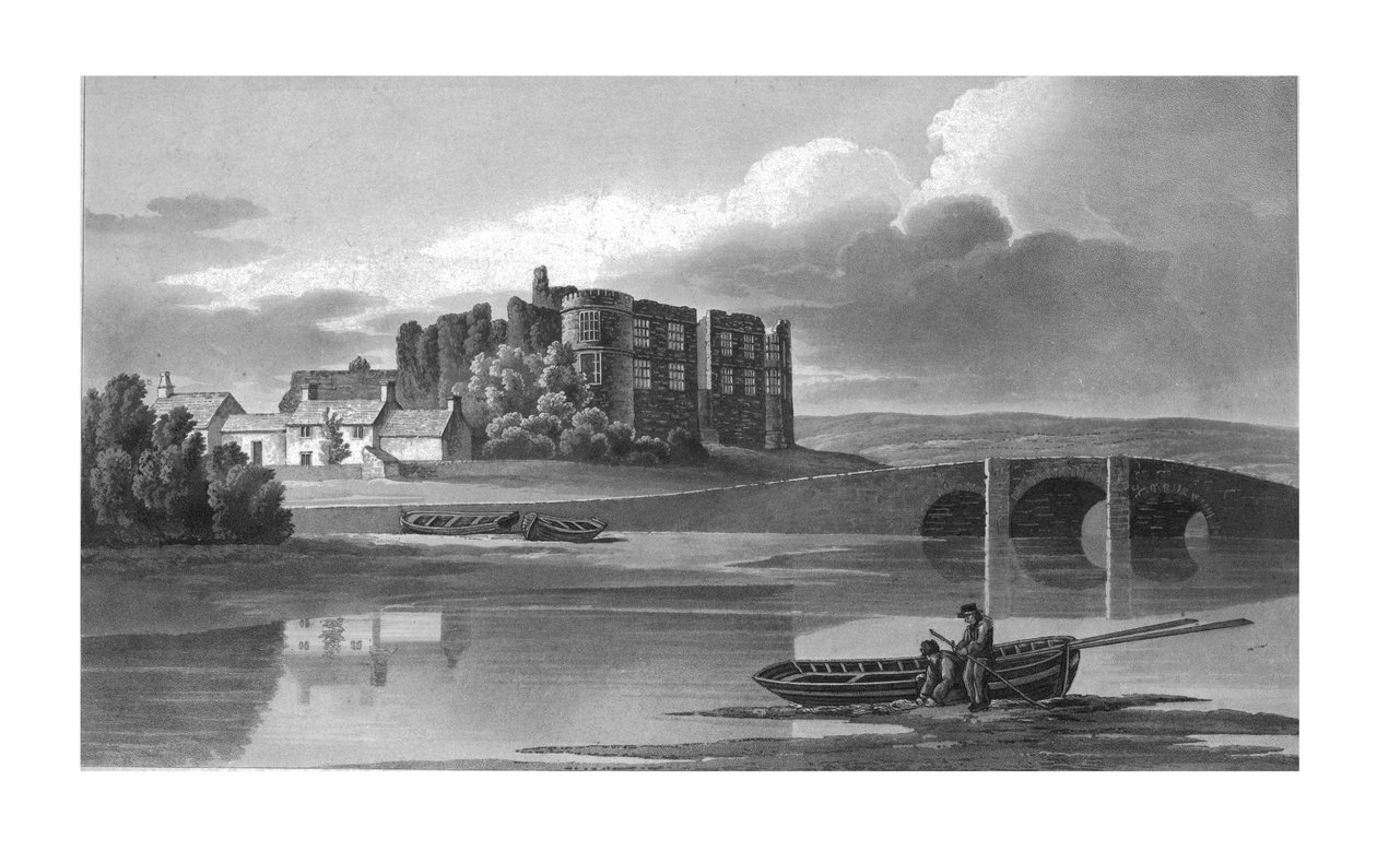 कैरव कैसल, पेम्ब्रोकशायर, सी 1817। द्वारा अज्ञात