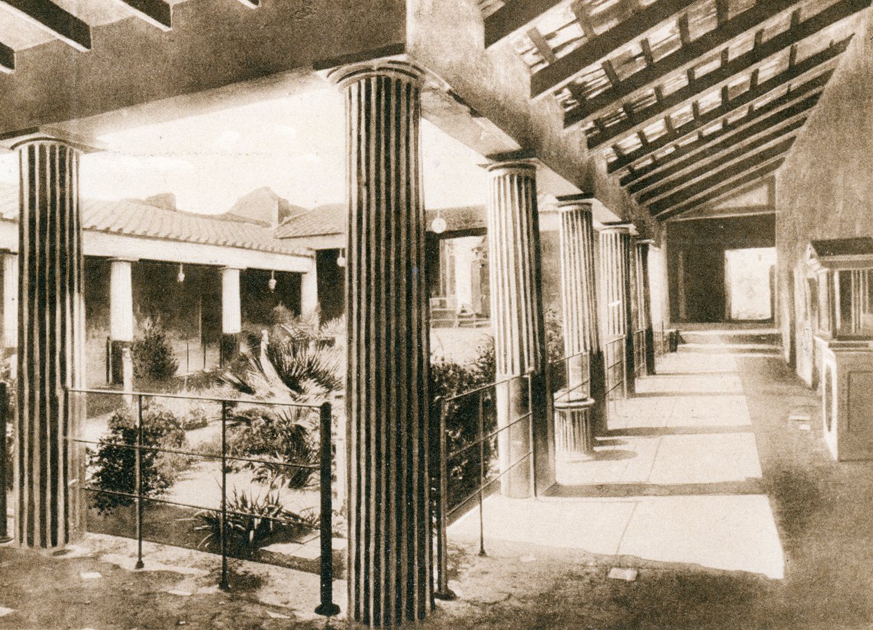 हाउस ऑफ द गोल्डन कपिड्स, पोम्पेई, इटली, c1900s द्वारा अज्ञात