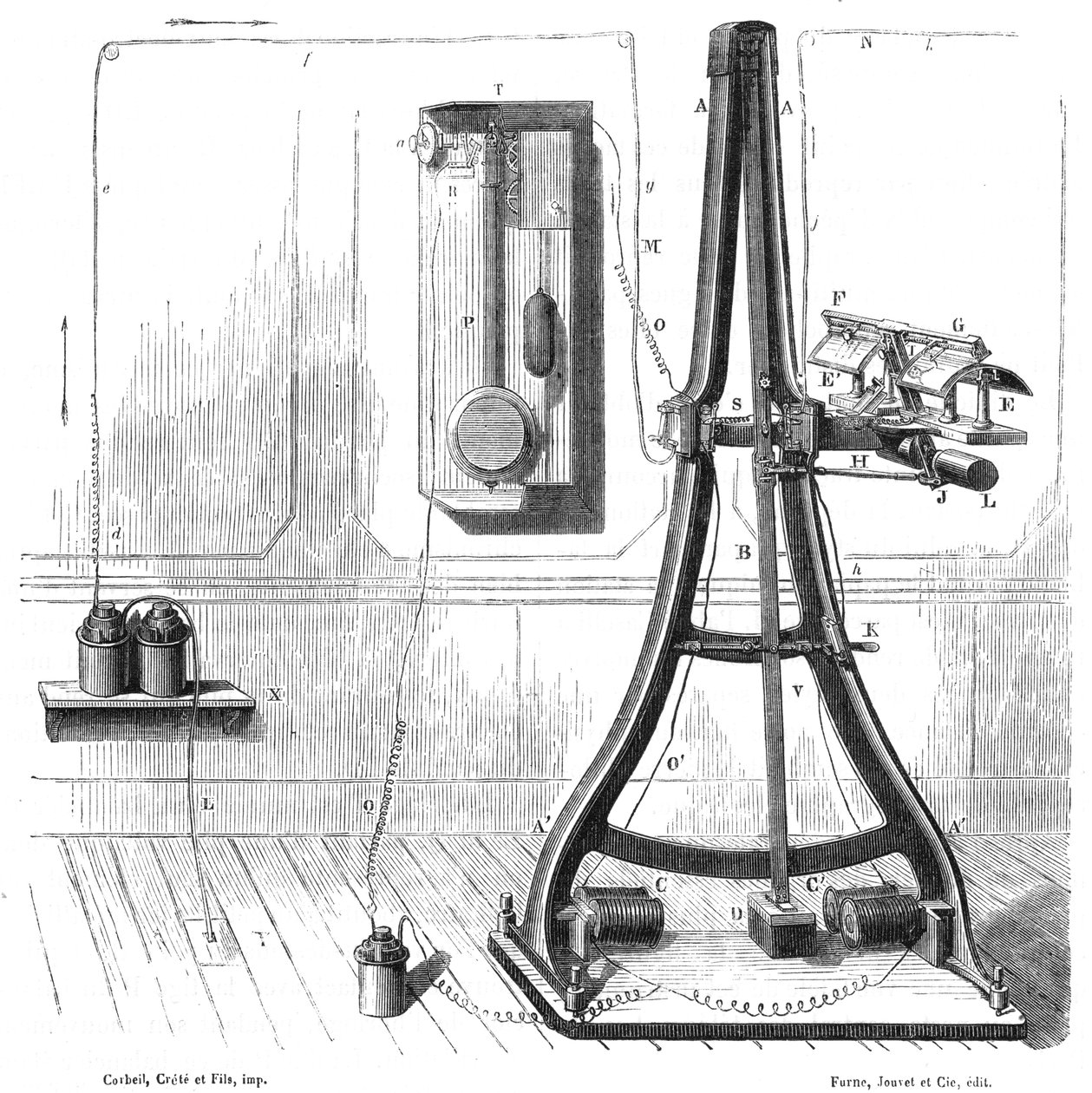 1865 का कैसेलिस पैंटीलेग्राफ, c1870 द्वारा अज्ञात