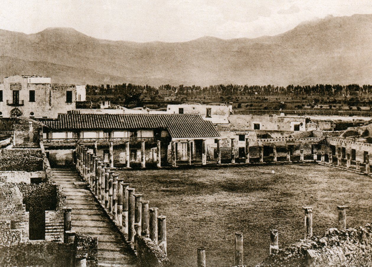 Glagiators के बैरकों, पोम्पेई, इटली, c1900s द्वारा अज्ञात