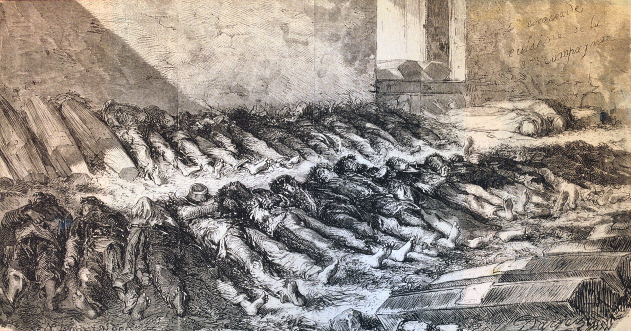 पेरिस कम्यून की हताहतों की संख्या, 1871। द्वारा अज्ञात