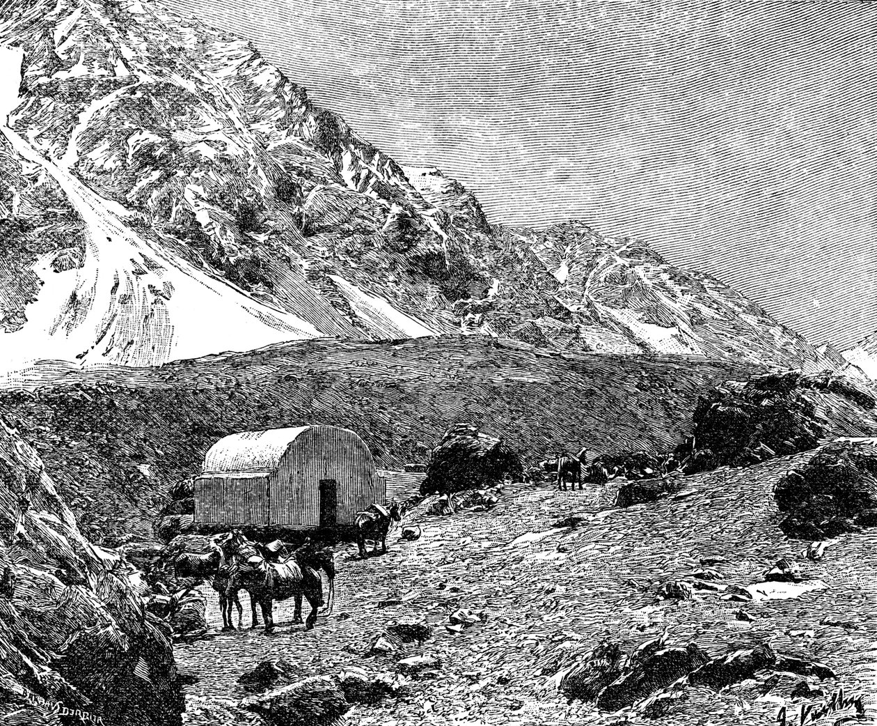 कैम्बुचा डेल पोर्टिलो, कुम्बरे, चिली पर, 1895 द्वारा अज्ञात