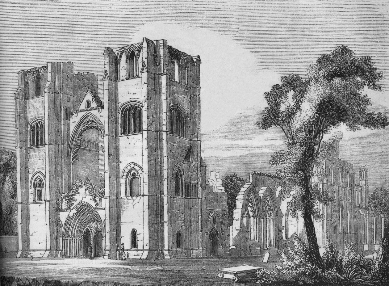 एल्गिन के कैथेड्रल, 1845 द्वारा अज्ञात