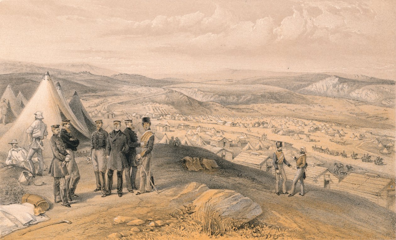 कैवलरी कैम्प, 1856 द्वारा अज्ञात