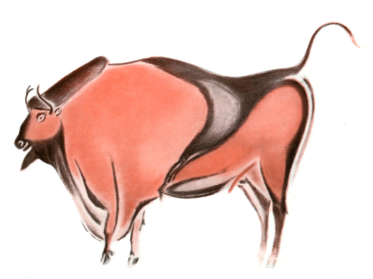 अल्टामिरा गुफा, स्पेन, 1933-1934 से एक बाइसन की गुफा पेंटिंग द्वारा अज्ञात
