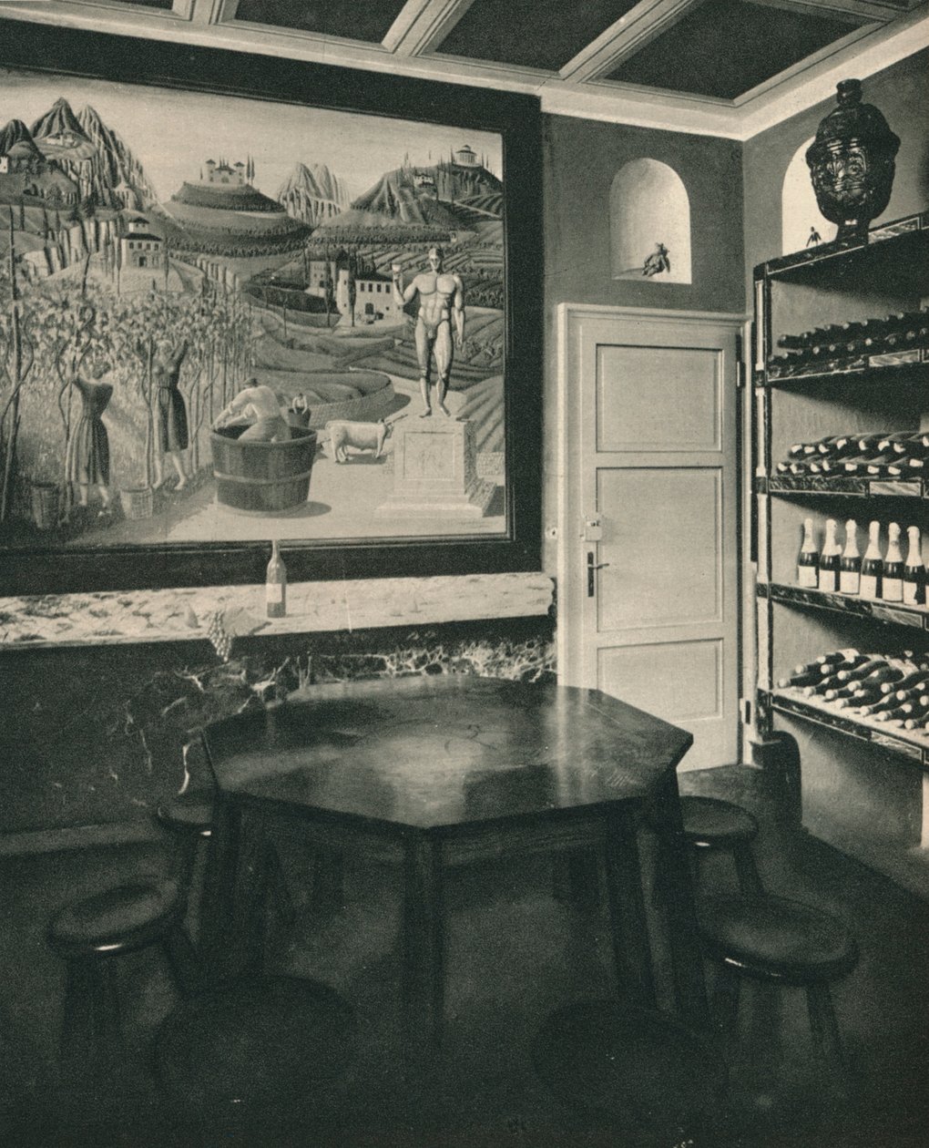 सिग के घर में तहखाने। बोरलेटी, c1927 द्वारा अज्ञात
