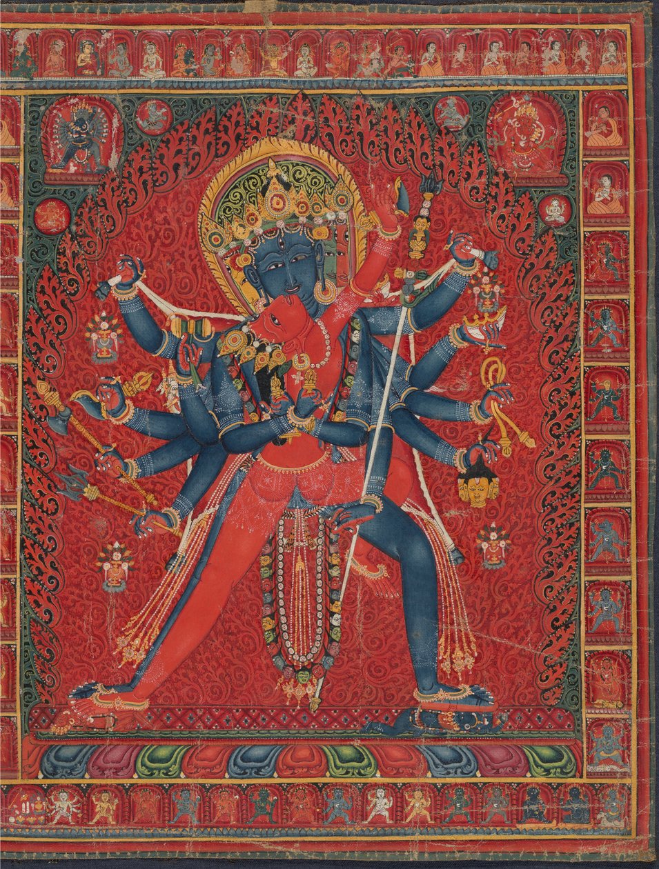 Chakrasamvara and consort Vajravarahi, 1450-1500.  द्वारा अज्ञात