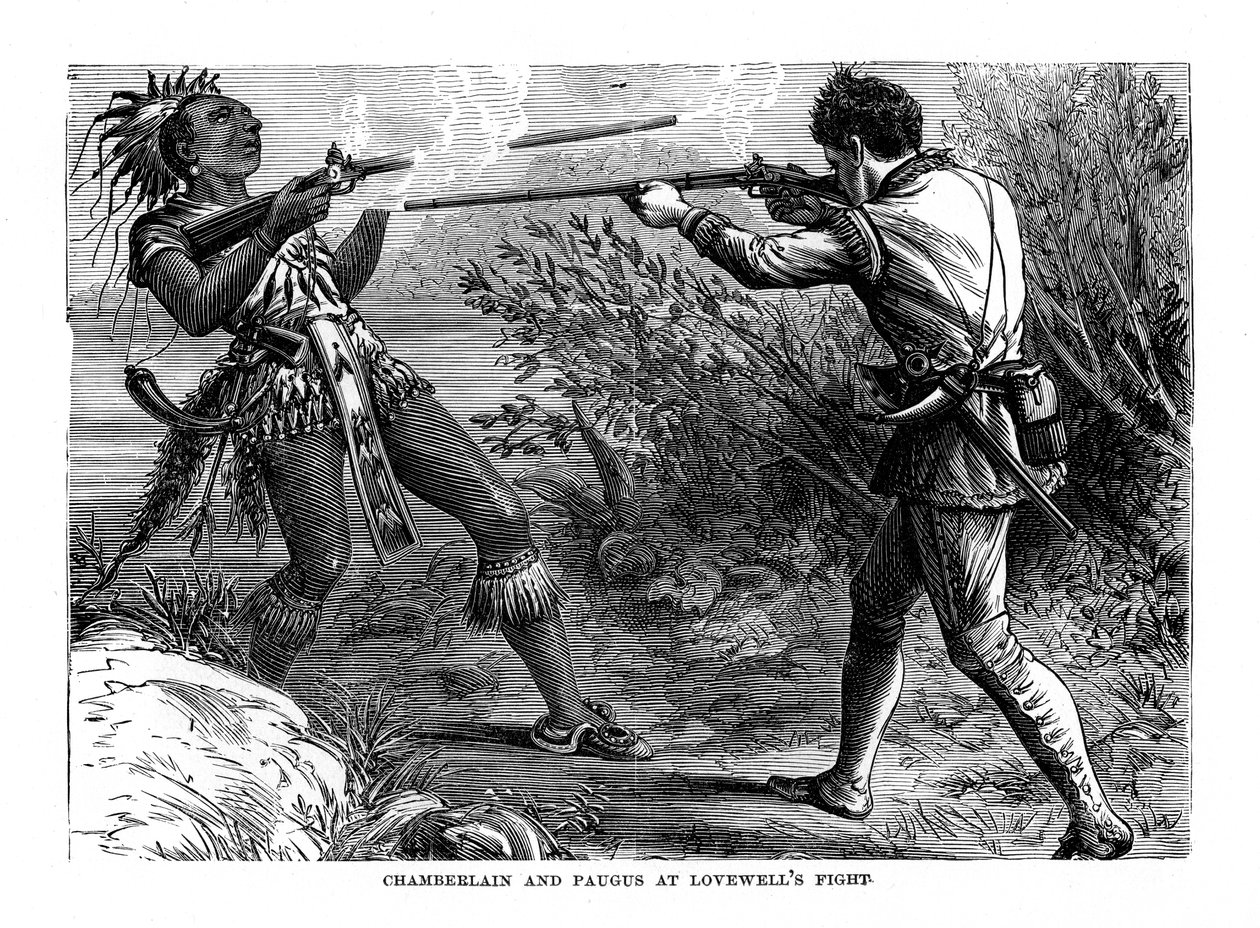 लववेल्स फाइट में चेम्बरलेन और पगस, 1725, 1872 द्वारा अज्ञात