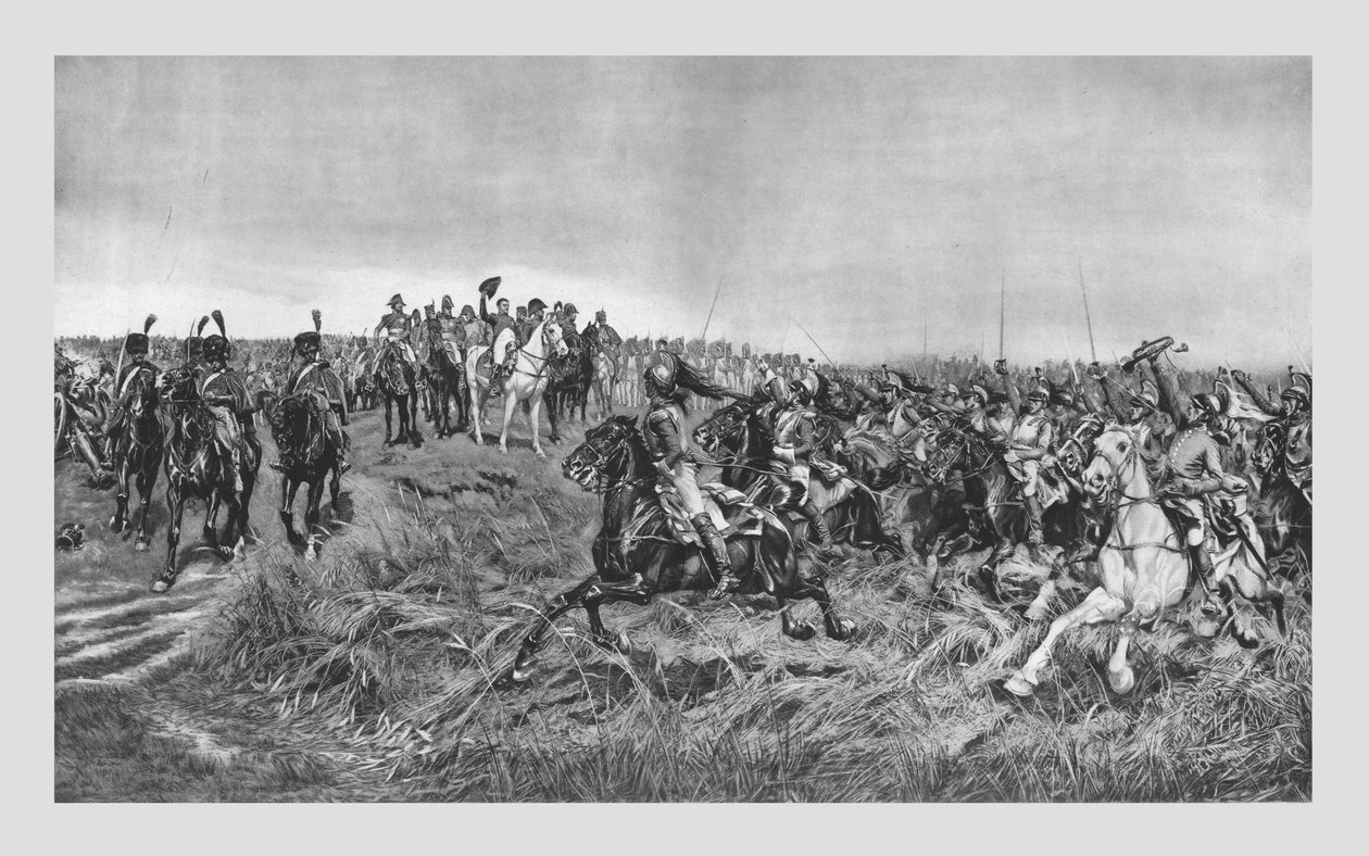 19 वीं शताब्दी के उत्तरार्ध में फ्रेंच कुइरासीज़र्स का प्रभार। द्वारा अज्ञात