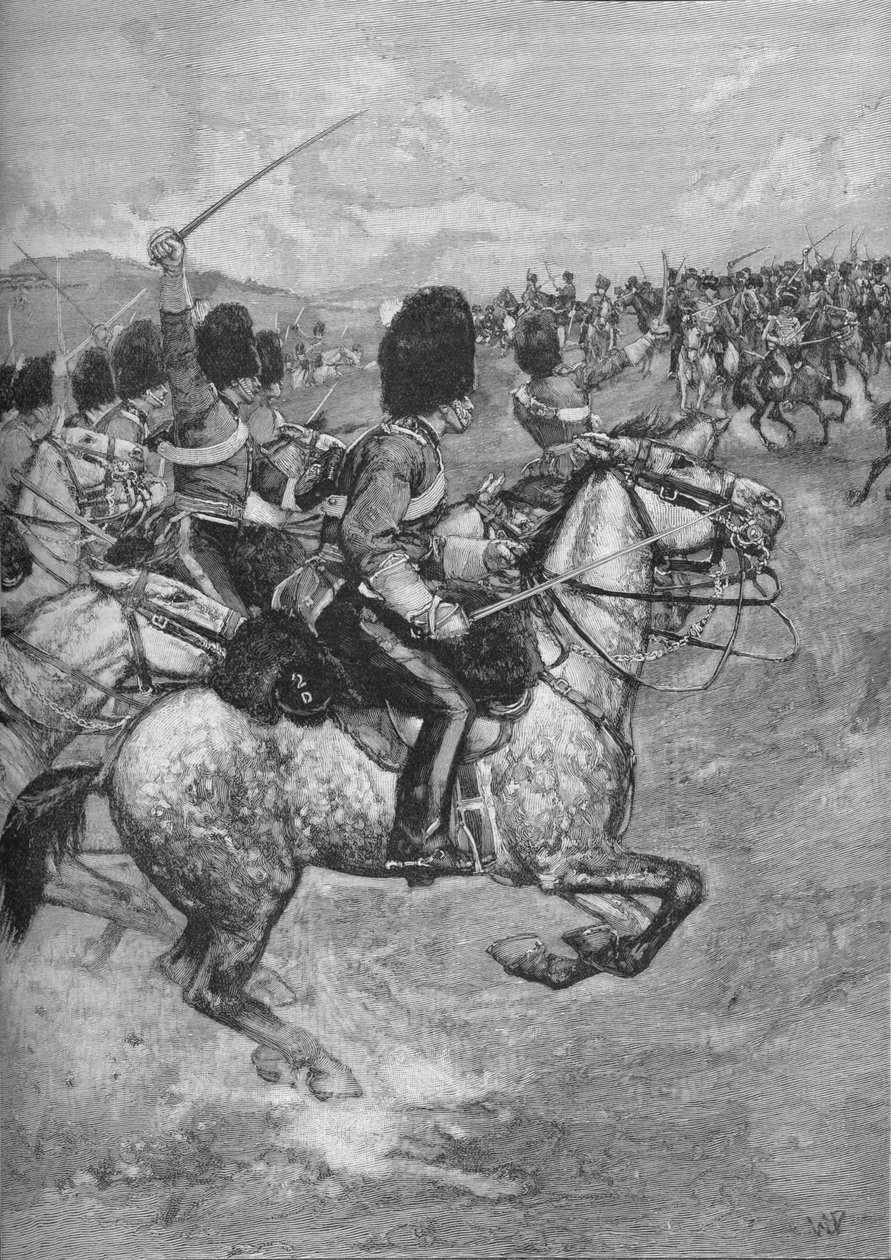 1854 1906 के बालाक्लाव की लड़ाई में भारी ब्रिगेड का आरोप। द्वारा अज्ञात