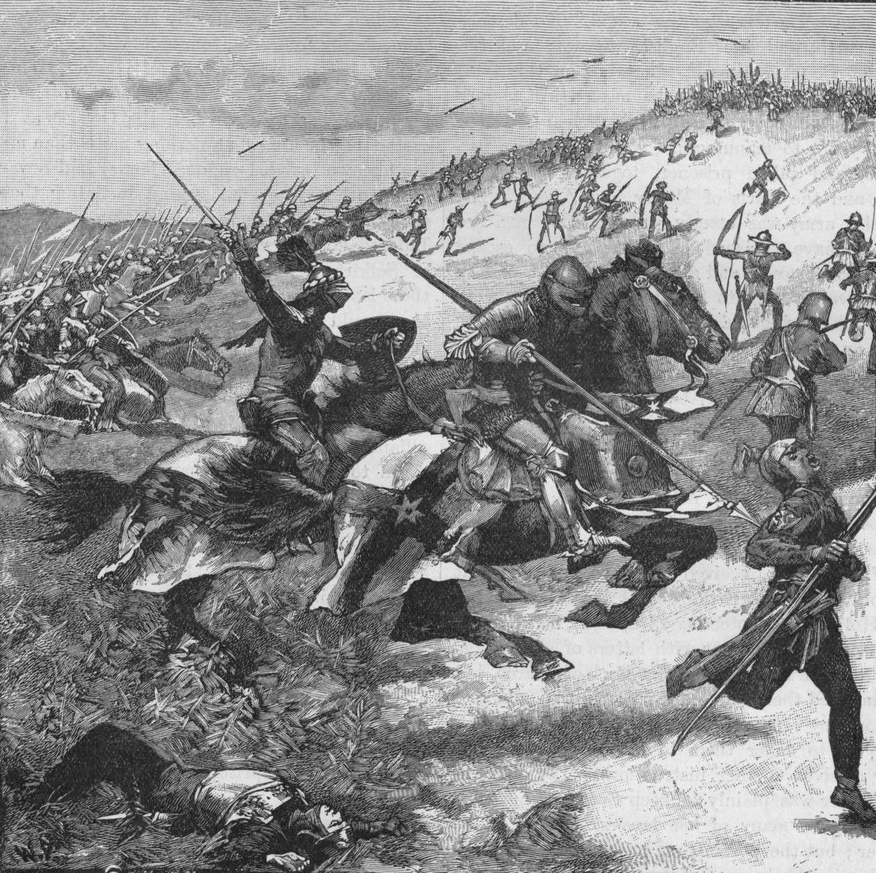 होमलोन हिल, नॉर्थम्बरलैंड की लड़ाई में स्कॉट्स का प्रभार, 1402 1905 द्वारा अज्ञात