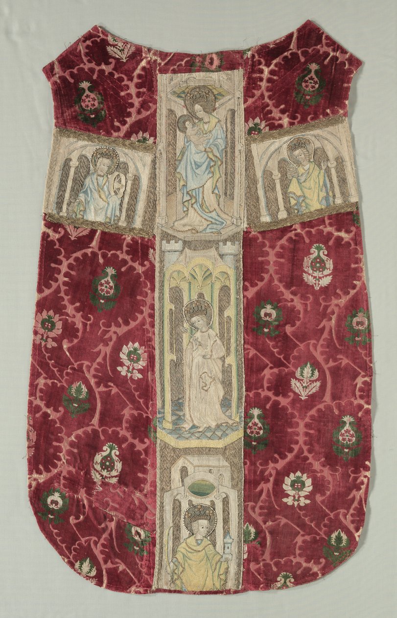 कशीदाकारी पीठ के साथ कढ़ाई ऑरफ्रे बैंड, 1415-1425। द्वारा अज्ञात