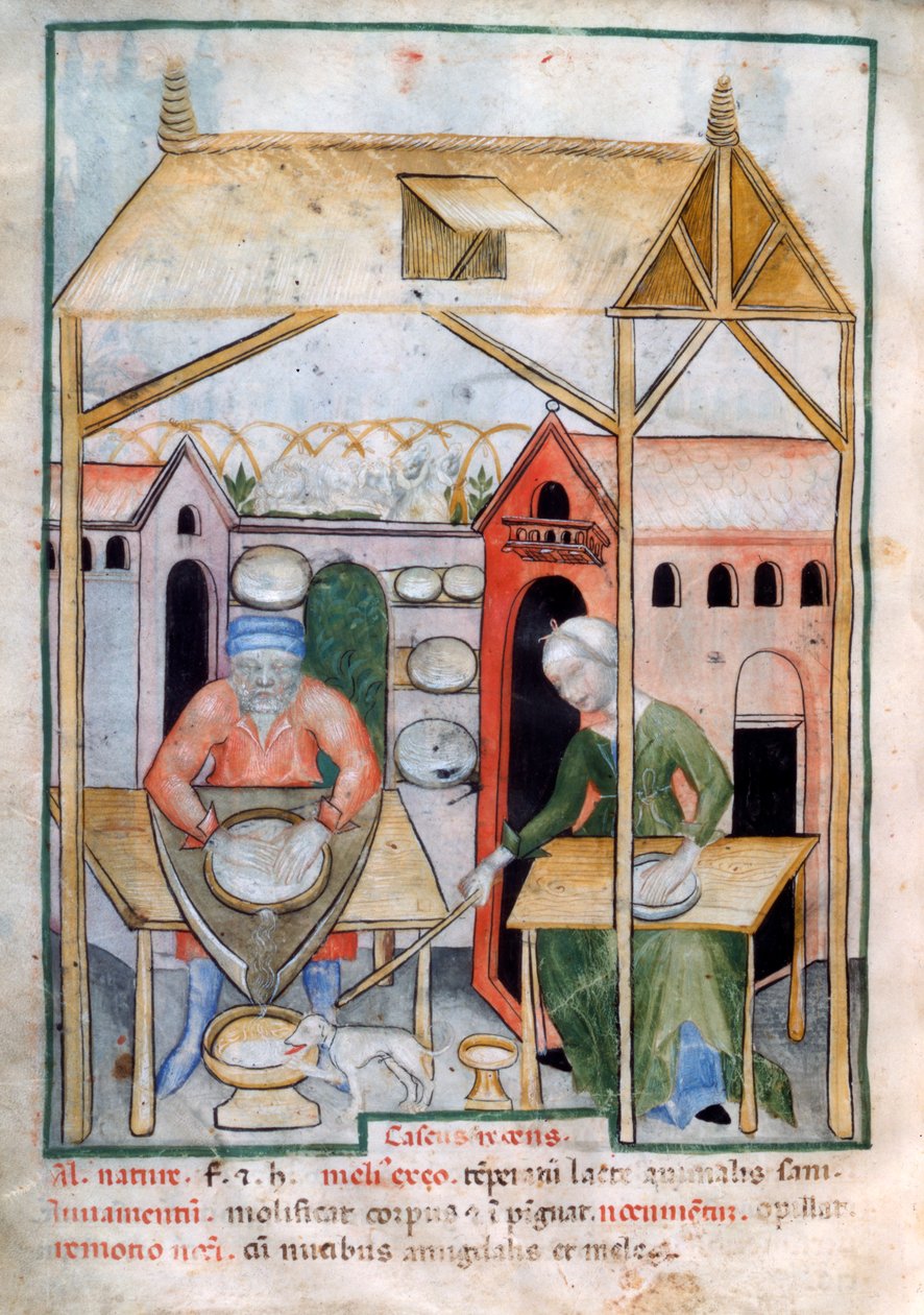 पनीर निर्माण, 1390-1400 द्वारा अज्ञात