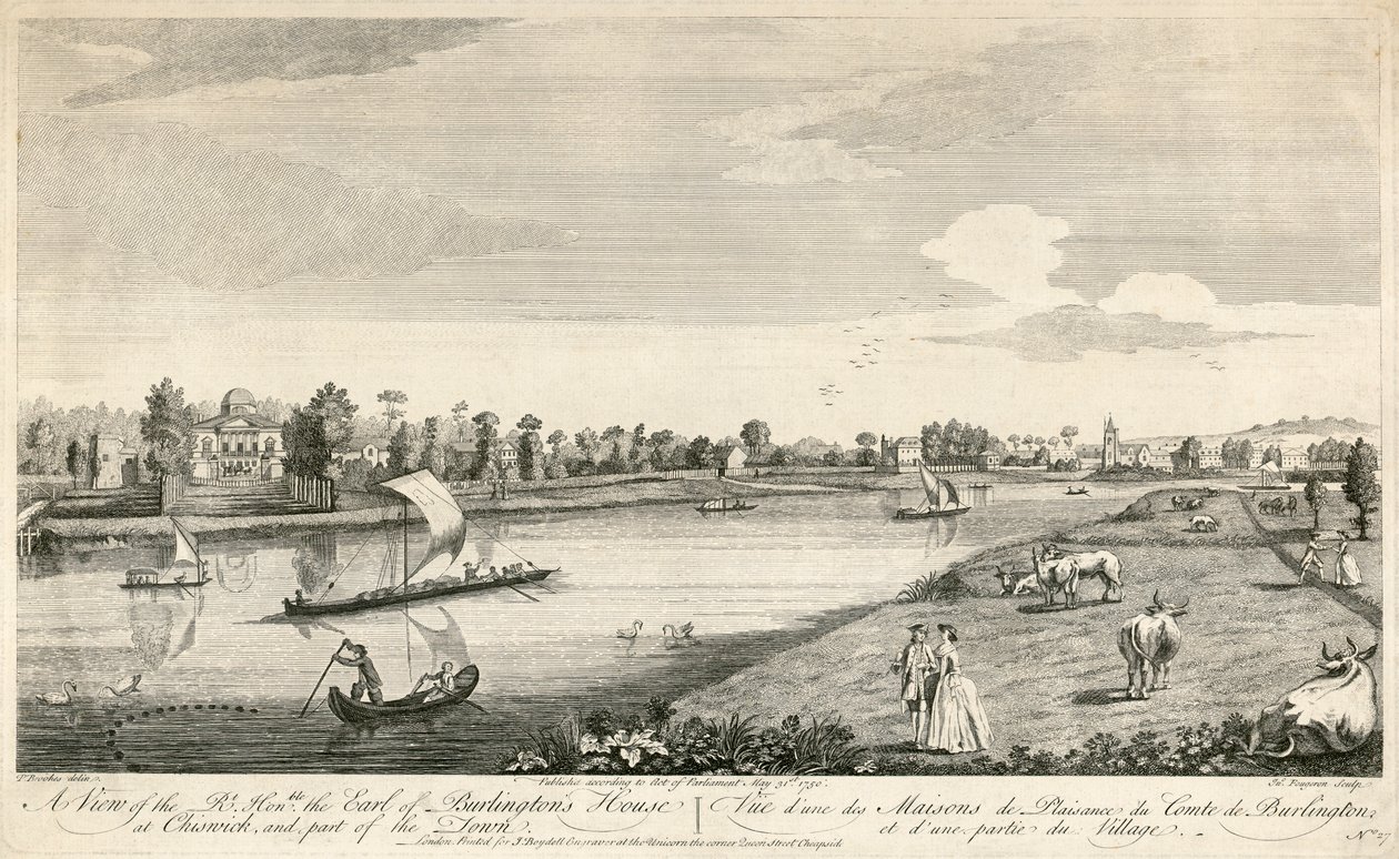 चिसविक हाउस, लंदन, 1750 द्वारा अज्ञात