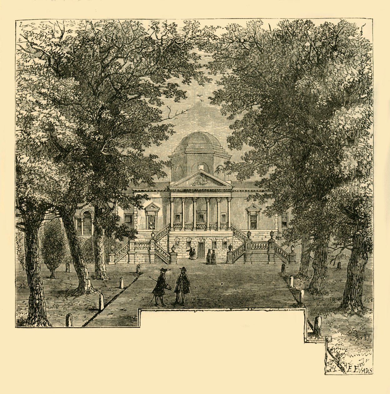 चिसविक हाउस, 1763 में, c1878। द्वारा अज्ञात