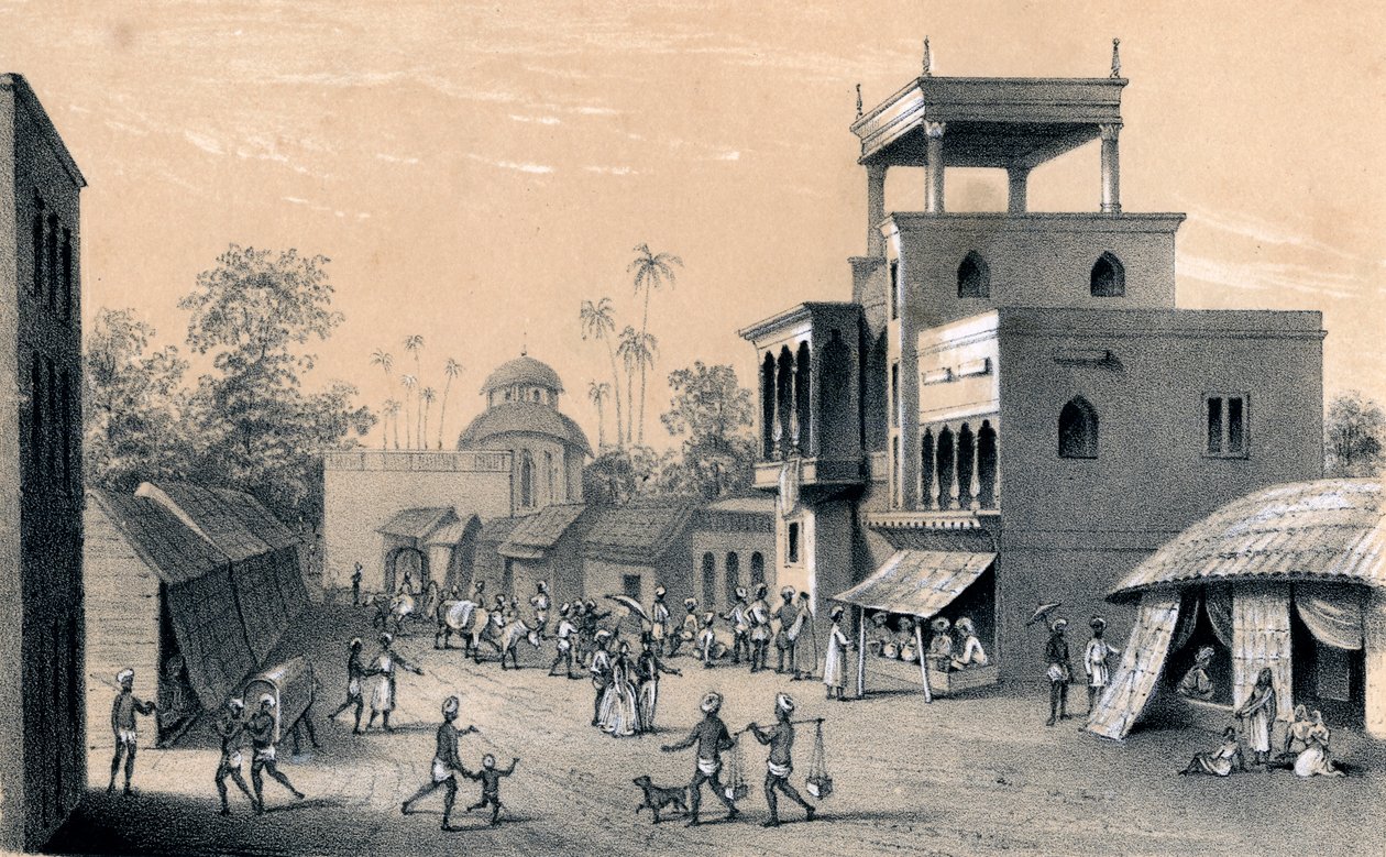 चित्तपुर रोड, कलकत्ता, 1847 द्वारा अज्ञात