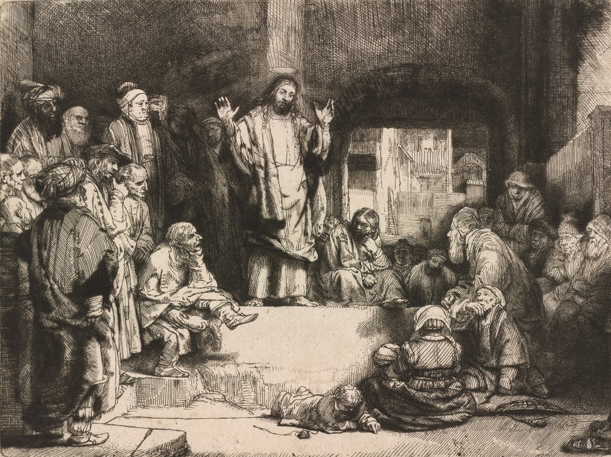 क्राइस्ट प्रीचिंग ला पेटीट टोम्बे, सी. 1652. द्वारा अज्ञात
