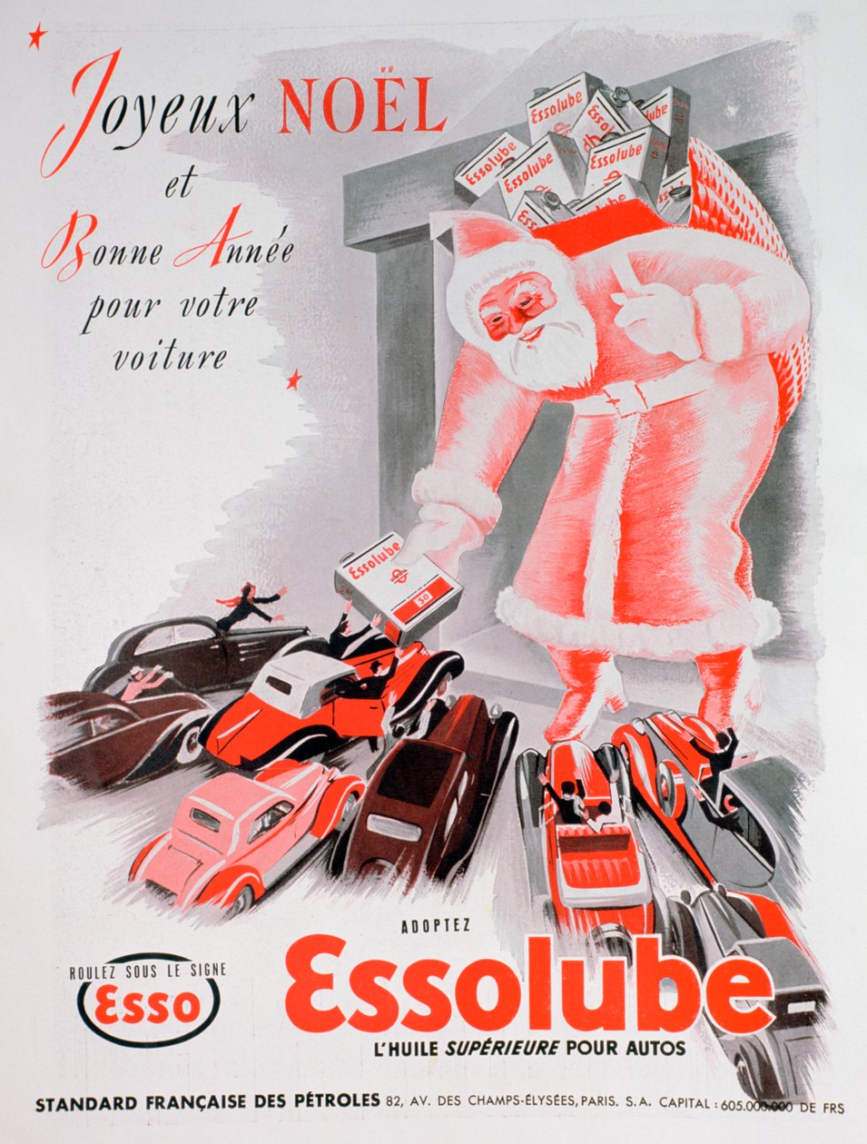 Essolube मोटर तेल के लिए क्रिसमस विज्ञापन, 1938 द्वारा अज्ञात