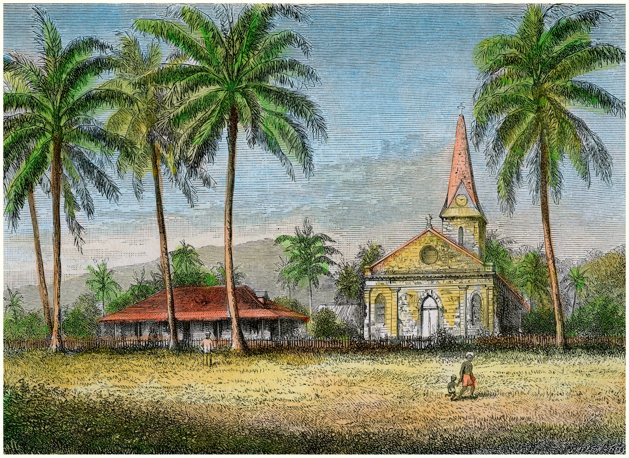 चर्च, समोआ, c1875 द्वारा अज्ञात