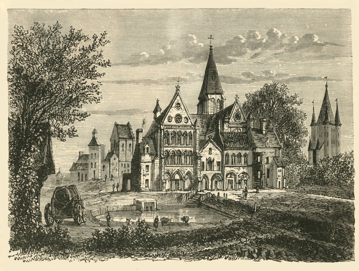चर्च, टॉवर और मंदिर, पेरिस, 1890। द्वारा अज्ञात