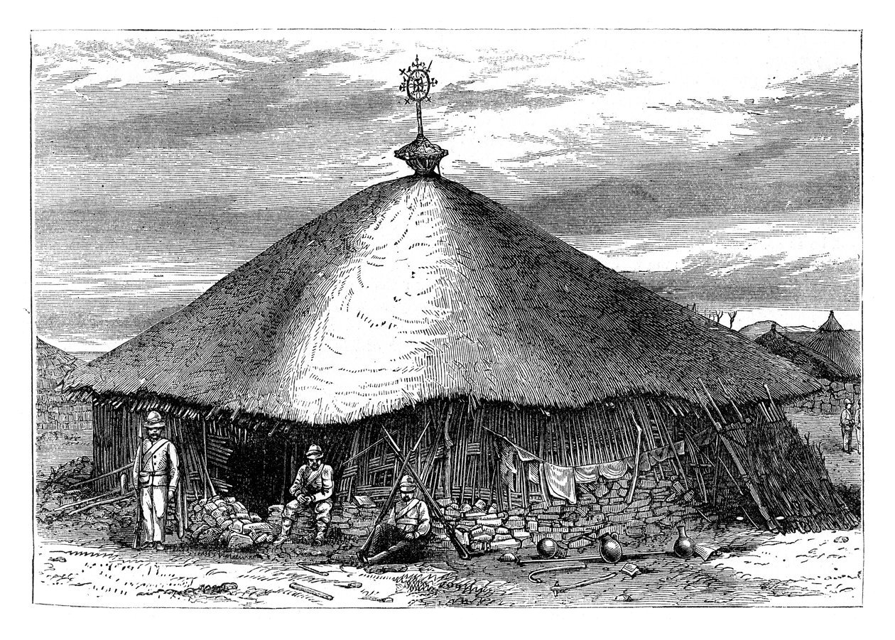 मैग्डाला में चर्च, थियोडोरस कब्र, इथियोपिया, c1868 19 वीं सदी के अंत में द्वारा अज्ञात