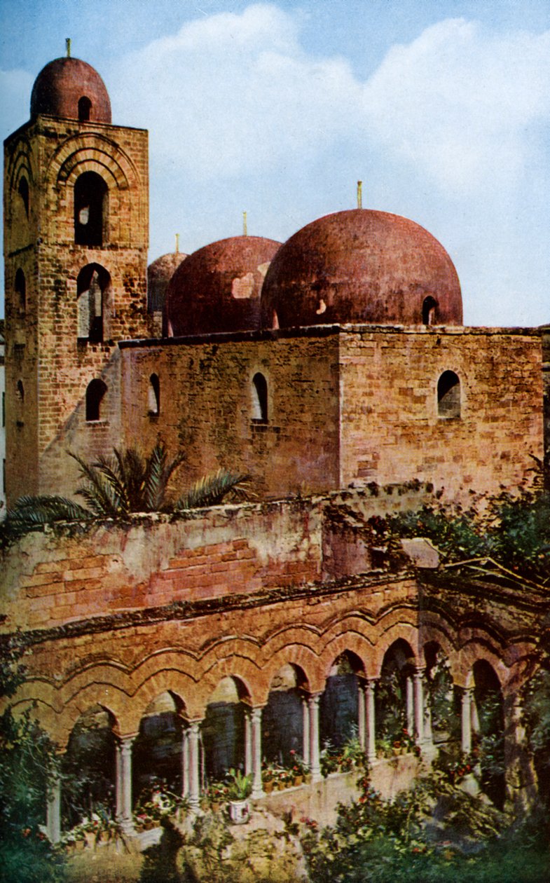 सैन जियोवानी के चर्च डिली एरेमिटी, पलेर्मो, सिसिली, इटली, c1923 द्वारा अज्ञात