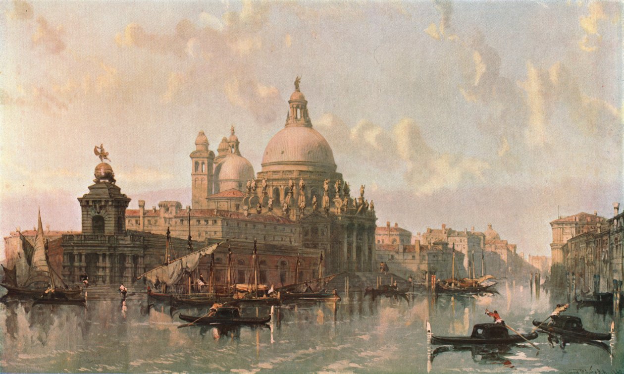 सांता मारिया डेला सेल्यूट का चर्च, वेनिस, 1862, c1902। द्वारा अज्ञात