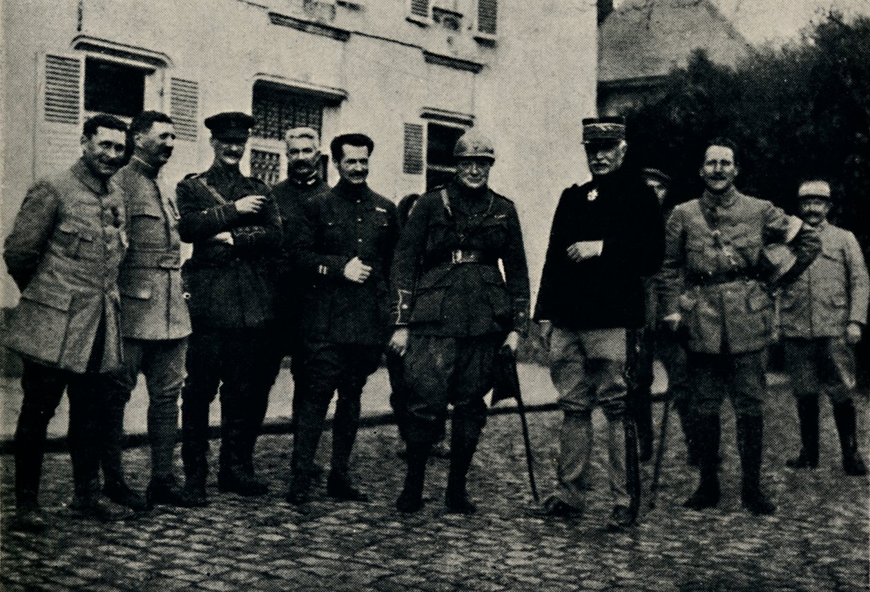 चर्चिल ने सोम्मे बैटलफील्ड, 1915, 1945 का दौरा किया। द्वारा अज्ञात