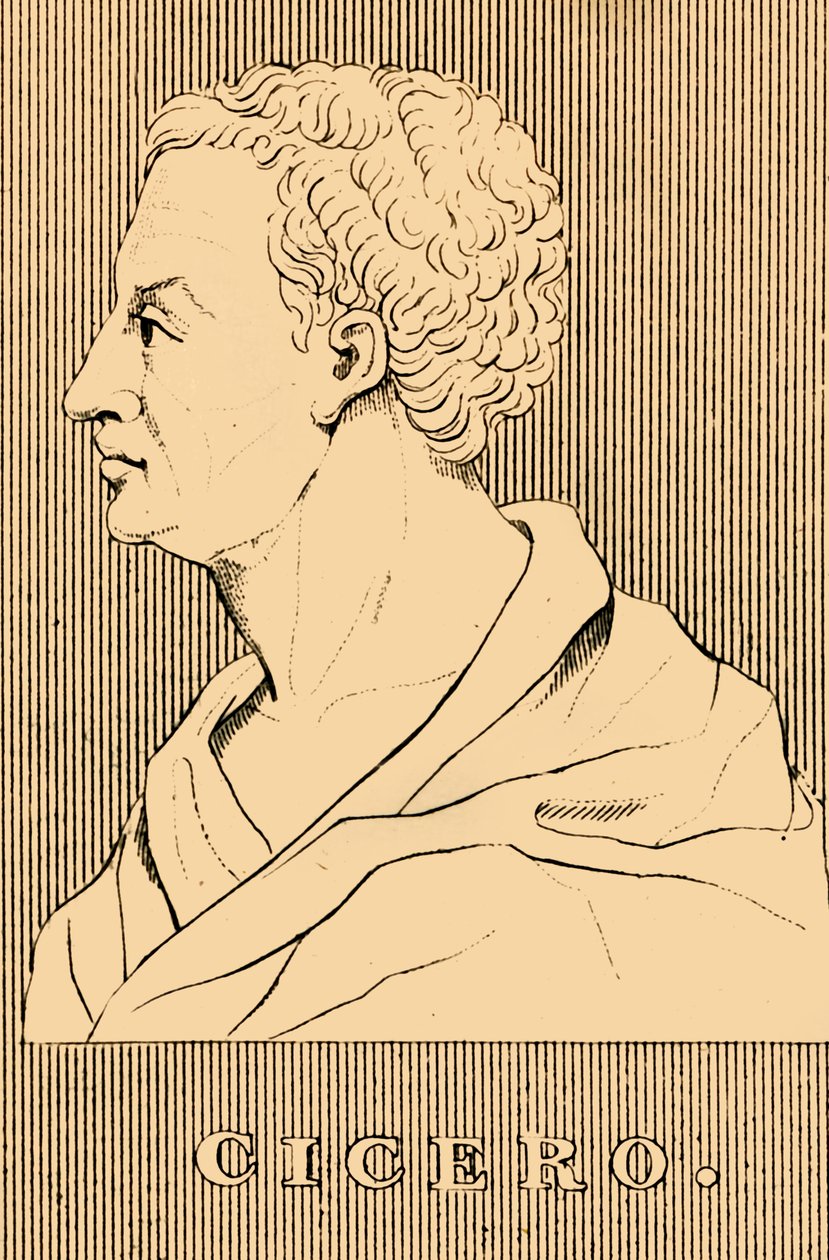 सिसेरो, 106-43 ईसा पूर्व, 1830। द्वारा अज्ञात