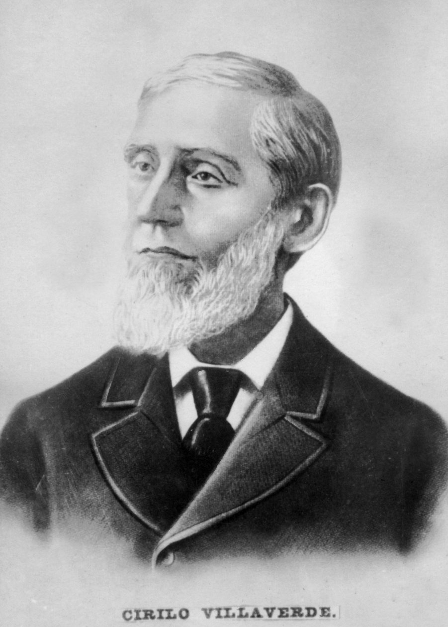 Cirilo Villaverde, क्यूबा के कवि, उपन्यासकार, पत्रकार और स्वतंत्रता सेनानी, c1910 द्वारा अज्ञात